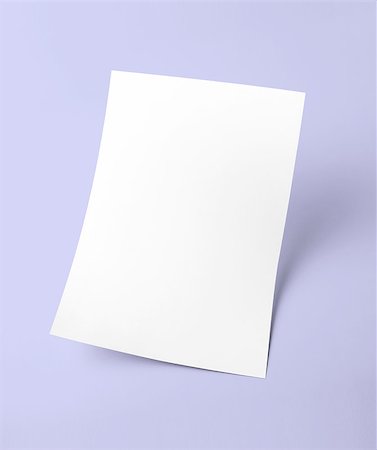 The white blank document paper template with purple background Photographie de stock - Aubaine LD & Abonnement, Code: 400-09152162