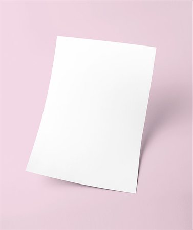 The white blank document paper template with pink background Photographie de stock - Aubaine LD & Abonnement, Code: 400-09152163