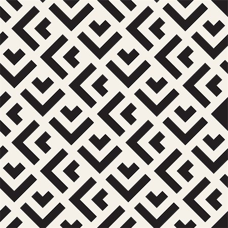 simsearch:400-09045512,k - Vector seamless lines mosaic pattern. Modern stylish abstract texture. Repeating geometric tiles with stripe elements Foto de stock - Super Valor sin royalties y Suscripción, Código: 400-09152420