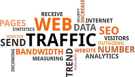 A word cloud of web traffic related items Stock Photo - Budget Royalty-Free & Subscription, Code: 400-09152471