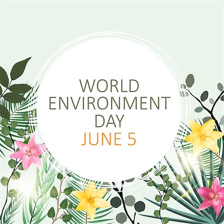 simsearch:400-05730843,k - World environment day concept background. Vector Illustration EPS10 Stock Photo - Budget Royalty-Free & Subscription, Code: 400-09152529