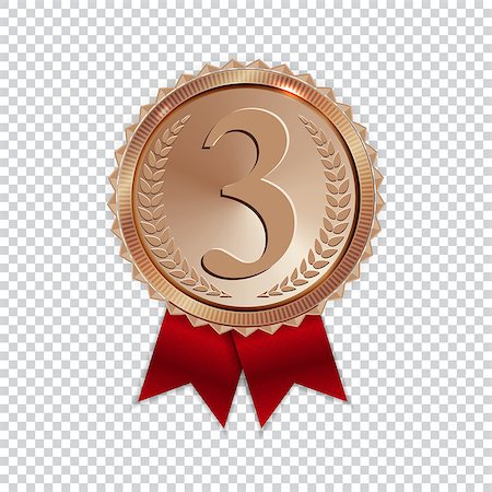 simsearch:400-07463041,k - Champion Art Bronze Medal with Red Ribbon Icon Sign First Place Isolated on Transparent Background. Vector Illustration EPS10 Foto de stock - Super Valor sin royalties y Suscripción, Código: 400-09152539