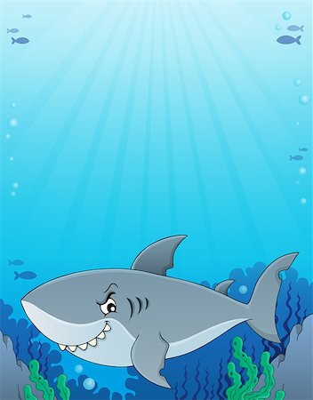 simsearch:400-08616368,k - Shark topic image 3 - eps10 vector illustration. Foto de stock - Super Valor sin royalties y Suscripción, Código: 400-09152845