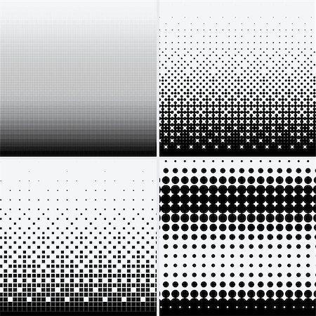 simsearch:400-08672921,k - Halftone dots on white background. Vector illustration. Graphic resources halftone black white Stock Photo - Budget Royalty-Free & Subscription, Code: 400-09152897