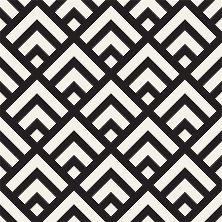 simsearch:400-09045512,k - Vector seamless lines mosaic pattern. Modern stylish abstract texture. Repeating geometric tiles with stripe elements Foto de stock - Super Valor sin royalties y Suscripción, Código: 400-09153284