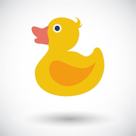 simsearch:400-04240306,k - Duck. Single flat icon on white background. Vector illustration. Stock Photo - Budget Royalty-Free & Subscription, Code: 400-09153324