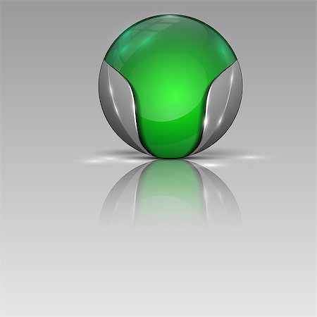 simsearch:400-05041370,k - Vector illustration of green colorful sohere as emblem. Stock Photo - Budget Royalty-Free & Subscription, Code: 400-09153410