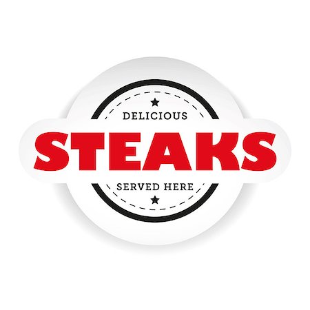 Steaks vintage stamp sign vector Foto de stock - Super Valor sin royalties y Suscripción, Código: 400-09153491