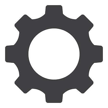 Setting, Gear, Tool, Cog Isolated Flat Web Mobile Icon Vector Sign Symbol Button Element Silhouette Stock Photo - Budget Royalty-Free & Subscription, Code: 400-09153514