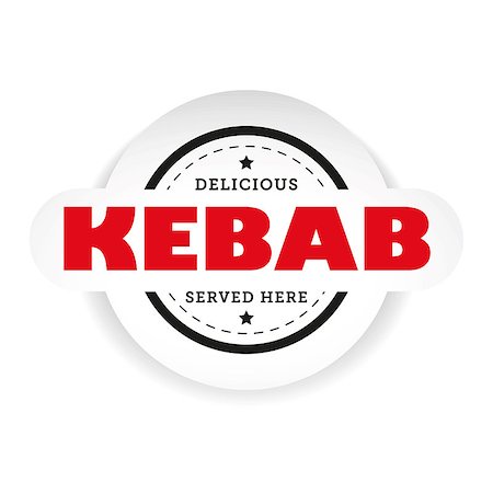 Kebab vintage stamp sign vector Foto de stock - Super Valor sin royalties y Suscripción, Código: 400-09153647