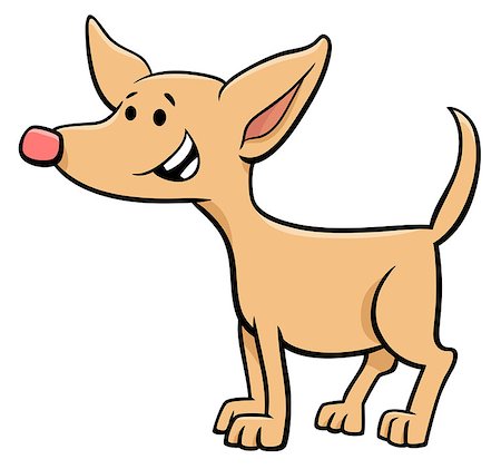dog ear cartoon - Cartoon Illustration of Funny Puppy or Dog Animal Character Stock Photo - Budget Royalty-Free & Subscription, Code: 400-09153664