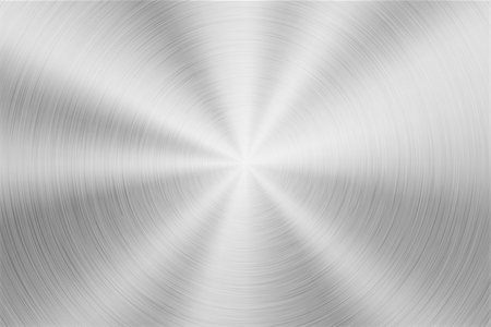 simsearch:400-06751679,k - Metal abstract technology background with circular polished, brushed concentric texture, chrome, silver, steel, aluminum for design concepts, wallpapers, web and prints. Vector illustration. Stockbilder - Microstock & Abonnement, Bildnummer: 400-09153717