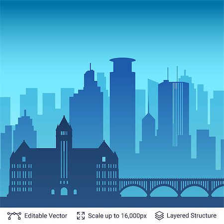 simsearch:400-09110468,k - Flat well known silhouettes. Vector illustration easy to edit for flyers, posters or book covers. Stockbilder - Microstock & Abonnement, Bildnummer: 400-09153830
