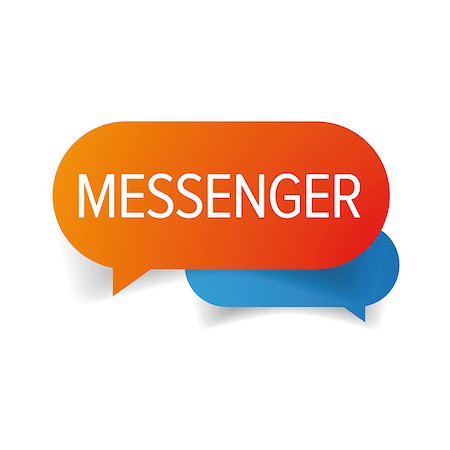 Messenger speech bubble chat icon  vector Foto de stock - Super Valor sin royalties y Suscripción, Código: 400-09153894