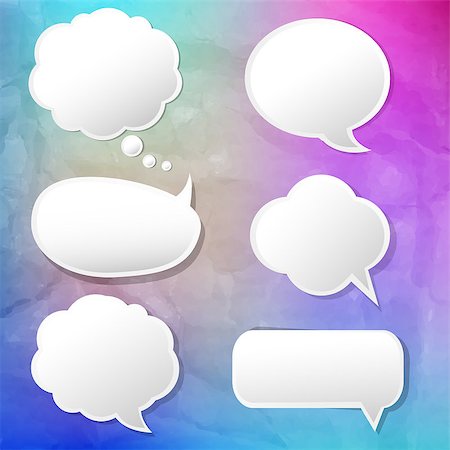 Colorful Background With Speech Bubble With Gradient Mesh, Vector Illustration Foto de stock - Royalty-Free Super Valor e Assinatura, Número: 400-09170780