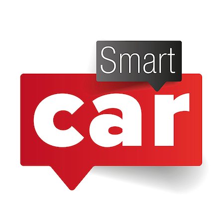 Smart car - internet of things vector Foto de stock - Super Valor sin royalties y Suscripción, Código: 400-09171128