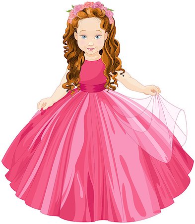 simsearch:400-07415175,k - Illustration of cute  princess Foto de stock - Royalty-Free Super Valor e Assinatura, Número: 400-09171147