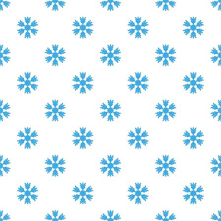 Seamless pattern with snowflakes on white background. Vector Illustration Foto de stock - Royalty-Free Super Valor e Assinatura, Número: 400-09171228