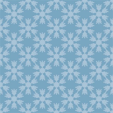 Seamless pattern with snowflakes on blue background. Vector Illustration Foto de stock - Royalty-Free Super Valor e Assinatura, Número: 400-09171233