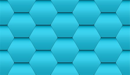 pavelav (artist) - Tiled seamless pattern of turquoise hexagonal tiles with volume effect Foto de stock - Super Valor sin royalties y Suscripción, Código: 400-09171422