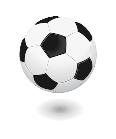 soccer football ball isolated on white background Stock Photo - Budget Royalty-Free & Subscription, Code: 400-09171763
