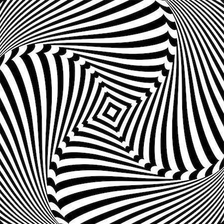 simsearch:400-07052693,k - Abstract op art design. Illusion of torsion movement. Vector illustration. Stock Photo - Budget Royalty-Free & Subscription, Code: 400-09172300