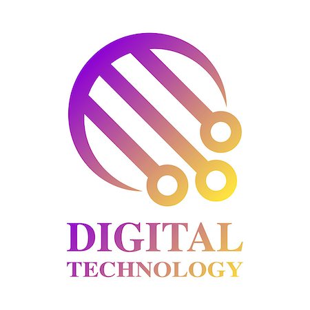 simsearch:400-09153300,k - Technology Logo template. Digital Technology LOGO EPS 10 Fotografie stock - Microstock e Abbonamento, Codice: 400-09172355