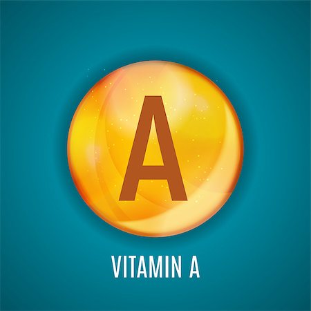 Vitamin A Icon Antioxidant. Vector Illustration EPS10 Stock Photo - Budget Royalty-Free & Subscription, Code: 400-09172639