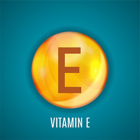 Vitamin  E  Icon Antioxidant. Vector Illustration EPS10 Stock Photo - Budget Royalty-Free & Subscription, Code: 400-09172641