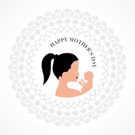 simsearch:400-09114178,k - Vector illustration of Happy Mother's Day greeting card. Photographie de stock - Aubaine LD & Abonnement, Code: 400-09172777