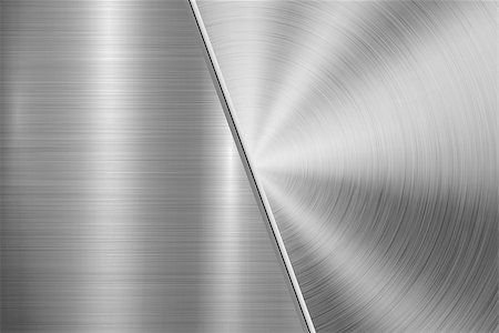 simsearch:400-06751679,k - Metal technology background with circular and straight polished, brushed texture, chrome, silver, steel, aluminum for design concepts, wallpapers, web and prints . Vector illustration Stockbilder - Microstock & Abonnement, Bildnummer: 400-09173101