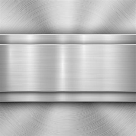 simsearch:400-06751679,k - Metal technology background with circular and straight polished, brushed texture, chrome, silver, steel, aluminum for design concepts, wallpapers, web and prints . Vector illustration Stockbilder - Microstock & Abonnement, Bildnummer: 400-09173102