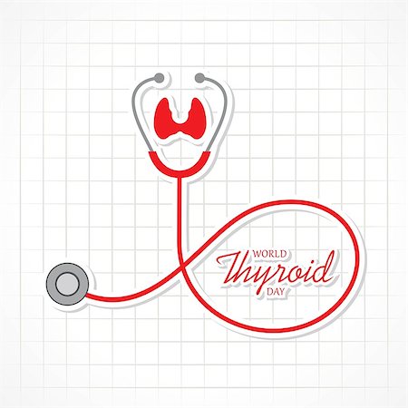 simsearch:400-04155414,k - Vector illustration of World Thyroid Day poster with illustration of thyroid gland Photographie de stock - Aubaine LD & Abonnement, Code: 400-09173117
