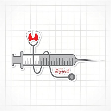 secretion - Vector illustration of World Thyroid Day poster with illustration of thyroid gland Foto de stock - Super Valor sin royalties y Suscripción, Código: 400-09173119