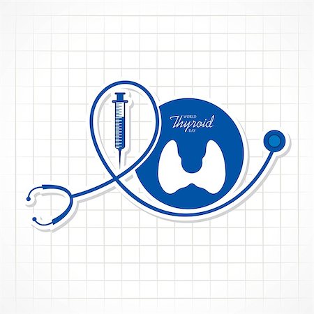 simsearch:400-04155414,k - Vector illustration of World Thyroid Day poster with illustration of thyroid gland Photographie de stock - Aubaine LD & Abonnement, Code: 400-09173125