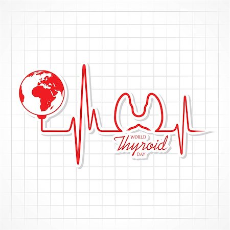 simsearch:400-04155414,k - Vector illustration of World Thyroid Day poster with illustration of thyroid gland Photographie de stock - Aubaine LD & Abonnement, Code: 400-09173129