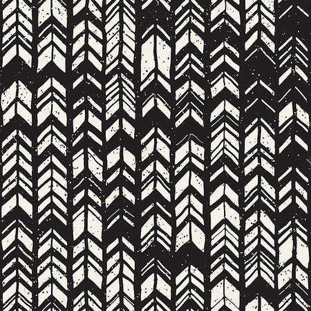 simsearch:400-08403491,k - Seamless hand drawn style chevron pattern in black and white. Abstract vector grungy background Foto de stock - Super Valor sin royalties y Suscripción, Código: 400-09186363