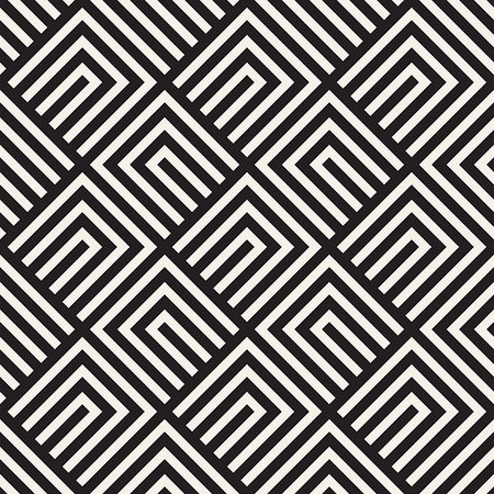 simsearch:400-09045512,k - Vector seamless lines mosaic pattern. Modern stylish abstract texture. Repeating geometric tiles with stripe elements Foto de stock - Super Valor sin royalties y Suscripción, Código: 400-09186379