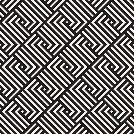 simsearch:400-09045512,k - Vector seamless lines mosaic pattern. Modern stylish abstract texture. Repeating geometric tiles with stripe elements Foto de stock - Super Valor sin royalties y Suscripción, Código: 400-09186373