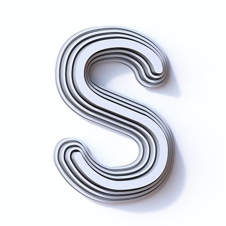 simsearch:400-09224018,k - Three steps font letter S 3D render illustration isolated on white background Photographie de stock - Aubaine LD & Abonnement, Code: 400-09224016