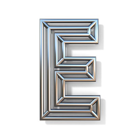 simsearch:400-09224018,k - Wire outline font letter E 3D rendering illustration isolated on white background Foto de stock - Super Valor sin royalties y Suscripción, Código: 400-09225202