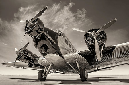 simsearch:400-08864596,k - historical aircraft on an airfield Stock Photo - Budget Royalty-Free & Subscription, Code: 400-09225238