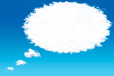 photo frame in heaven - White cloud in the sky with the shape of a cartoon thinking balloon. Stock Photo - Budget Royalty-Free & Subscription, Code: 400-09225939