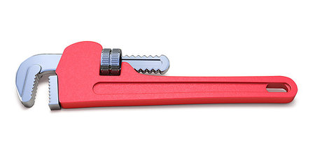 simsearch:400-04728947,k - Pipe wrench 3D rendering illustration isolated on white background Stock Photo - Budget Royalty-Free & Subscription, Code: 400-09226422
