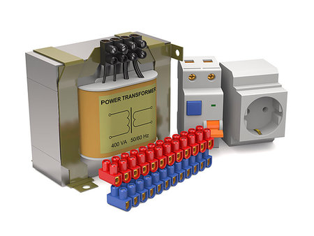 simsearch:400-07572493,k - Components of the power circuit on white background (3d illustration). Stock Photo - Budget Royalty-Free & Subscription, Code: 400-09221296