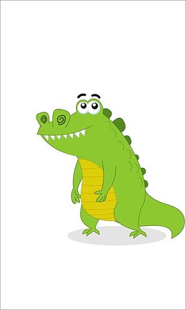 alligator illustration cartoon Stock Photo - Budget Royalty-Free & Subscription, Code: 400-09222070