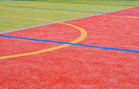 romannerud (artist) - Color lines on playing field. Copy space. Sport texture and background. Stockbilder - Microstock & Abonnement, Bildnummer: 400-09222785