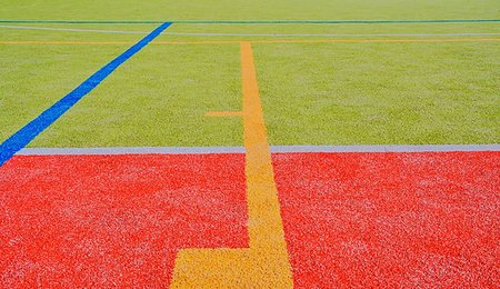 romannerud (artist) - Color lines on playing field. Copy space. Sport texture and background. Stockbilder - Microstock & Abonnement, Bildnummer: 400-09222783