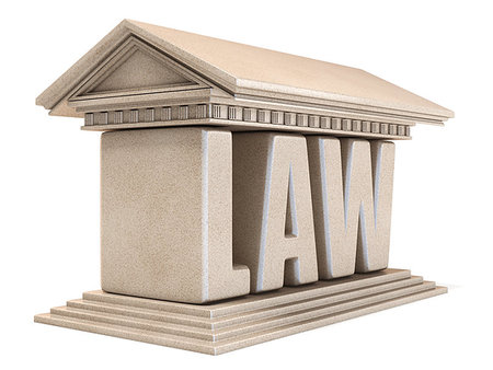 stone base - Word LAW temple 3D render illustration isolated on white background Stock Photo - Budget Royalty-Free & Subscription, Code: 400-09223048