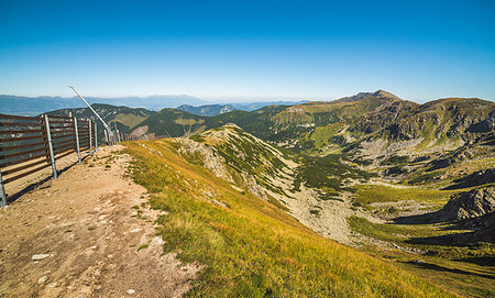 simsearch:400-09275243,k - Way Up to Top of Chopok Mount in Low Tatras National Park, Slovakia. High Tatras in Background. Stock Photo - Budget Royalty-Free & Subscription, Code: 400-09238308